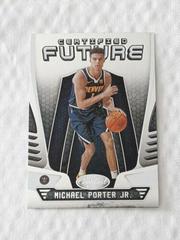 Michael Porter Jr. Basketball Cards 2018 Panini Certified Future Prices