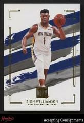 Zion Williamson [Gold] #2 Basketball Cards 2020 Panini Impeccable Prices