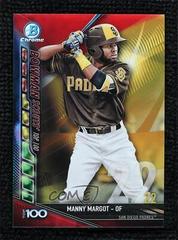 Manny Margot [Red Refractor] Baseball Cards 2017 Bowman Scouts' Top 100 Prices
