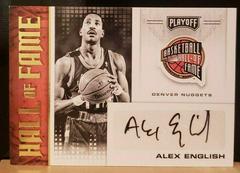 Alex English [Gold] #HOF-AEN Basketball Cards 2020 Panini Chronicles Hall of Fame Autographs Prices