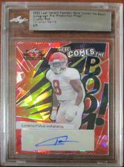 Christian Harris [Crystal Red] #HB-CH1 Football Cards 2022 Leaf Valiant Autographs Here Comes the Boom Prices