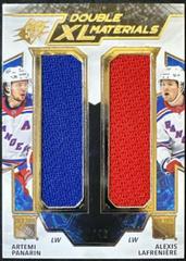 Artemi Panarin, Alexis Lafreniere Hockey Cards 2021 SPx Double XL Duos Materials Prices