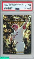 Mark McGwire [w/ Coating] Baseball Cards 1999 Finest Milestones Prices