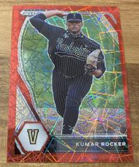 Kumar Rocker [Red Velocity Prizm] Baseball Cards 2021 Panini Prizm Draft Picks Prices