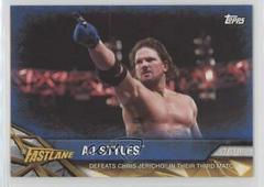 AJ Styles [Blue] Wrestling Cards 2017 Topps WWE Road To Wrestlemania Prices