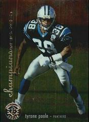 Tyrone Poole #7 Football Cards 1995 SP Championship Prices