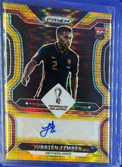 Jurrien Timber [Breakaway Gold] Soccer Cards 2022 Panini Prizm World Cup Signatures Prices