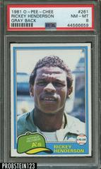 Rickey Henderson [Gray Back] #261 Baseball Cards 1981 O Pee Chee Prices