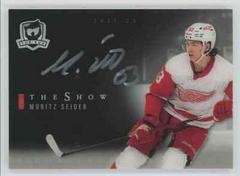 Moritz Seider [Autograph] Hockey Cards 2021 Upper Deck The Cup Show Black Prices