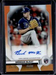 Brendan McKay [Orange Refractor] #BM Baseball Cards 2020 Bowman Sterling Rookie Autographs Prices