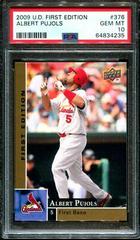 Albert Pujols Baseball Cards 2009 Upper Deck First Edition Prices