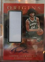 Andre Jackson Jr. [Red] #39 Basketball Cards 2023 Panini Origins Rookie Jersey Autograph Prices