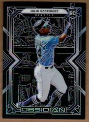 Julio Rodriguez [Purple] #27 Baseball Cards 2022 Panini Chronicles Obsidian Prices