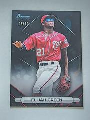 Elijah Green [Black Lava] #BSP-55 Baseball Cards 2023 Bowman Sterling Prices