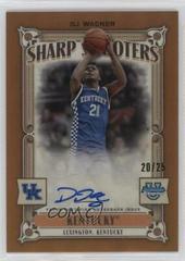 DJ Wagner [Orange] #SSA-DW Basketball Cards 2023 Bowman Chrome University Sharp Shooters Autographs Prices