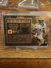 Marques Colston Football Cards 2022 Panini Gold Standard Golden Records Signatures Prices