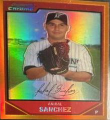 Anibal Sanchez [Orange Refractor] #111 Baseball Cards 2007 Bowman Chrome Prices