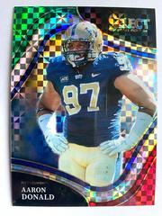 Aaron Donald [Red and Green Squares] #125 Football Cards 2022 Panini Select Draft Picks Prices