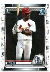 Jordan Walker #BD-57 Baseball Cards 2020 Bowman Draft Chrome Prices