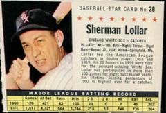 Sherman Lollar [Perforated] Baseball Cards 1961 Post Cereal Prices
