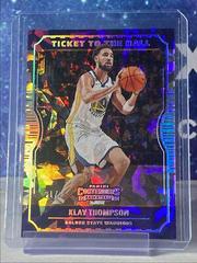 Klay Thompson [Cracked Ice] #23 Basketball Cards 2022 Panini Contenders Ticket to the Hall Prices