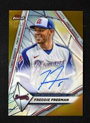 Freddie Freeman [Gold] #FMA-FF Baseball Cards 2022 Topps Finest Moments Autographs Prices