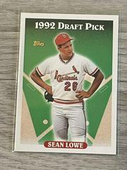 Sean Lowe #191 Baseball Cards 1993 Topps Gold Prices