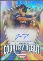 J. T. Realmuto Baseball Cards 2023 Topps World Classic Country Debut Autographs Prices