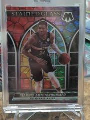 Giannis Antetokounmpo #4 Basketball Cards 2021 Panini Mosaic Stained Glass Prices