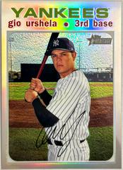 Gio Urshela [Chrome Refractor] #8 Baseball Cards 2020 Topps Heritage Prices