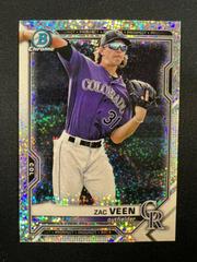 Zac Veen [Sparkle Refractor] #BDC-150 Baseball Cards 2021 Bowman Draft Chrome Prices