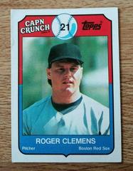 Roger Clemens Baseball Cards 1989 Cap'N Crunch Prices