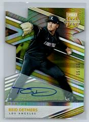 Reid Detmers [Status Die Cut Gold Signature] #10 Baseball Cards 2020 Panini Elite Extra Edition Prices