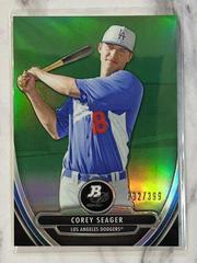 Corey Seager [Green Refractor] Baseball Cards 2013 Bowman Platinum Chrome Prospects Prices