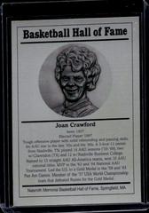Joan Crawford Basketball Cards 1986 Hall of Fame Metallic Prices