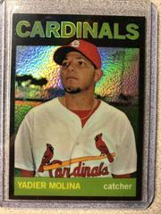 Yadier Molina [Black Refractor] #HC4 Baseball Cards 2013 Topps Heritage Chrome Prices