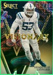 Shaquille Leonard [Gold] #VIS-18 Football Cards 2022 Panini Select Visionary Prices