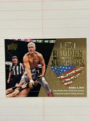 Cody Rhodes [Gold] Wrestling Cards 2021 Upper Deck AEW Rhodes to Success Prices