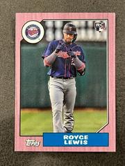 Royce Lewis [Pink] Baseball Cards 2022 Topps Mini 1987 Prices