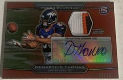 Demaryius Thomas [Red Refractor Autograph] Football Cards 2010 Topps Platinum Prices
