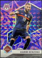 Karim Benzema [Reactive Purple] Soccer Cards 2021 Panini Mosaic Road to FIFA World Cup Prices