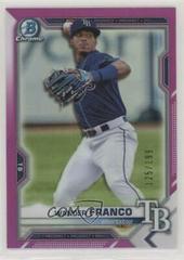 Wander Franco [Fuchsia Refractor] #BCP-240 Baseball Cards 2021 Bowman Chrome Prospects Prices