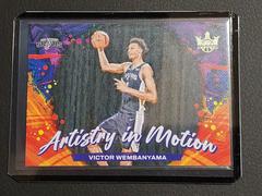 Victor Wembanyama #12 Basketball Cards 2023 Panini Court Kings Artistry in Motion Prices
