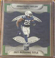 Jonathan Taylor [Blue] #TW4 Football Cards 2022 Panini Donruss Elite Title Waves Prices