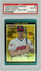 Jason Cooper [Gold Refractor] #9 Baseball Cards 2002 Bowman Chrome Draft Picks Prices