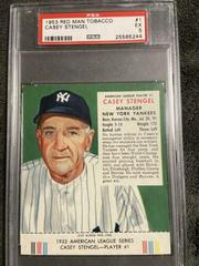 Casey Stengel Baseball Cards 1953 Red Man Tobacco Prices
