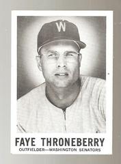 Faye Throneberry #136 Baseball Cards 1960 Leaf Prices