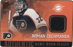 Roman Cechmanek [Game Worn Jersey] Hockey Cards 2003 Pacific Quest for the Cup Prices