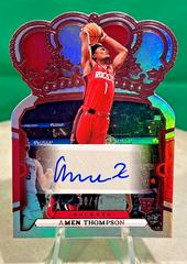 Amen Thompson [Pink] #1 Basketball Cards 2023 Panini Crown Royale Rookie Autograph Prices