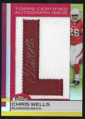 Chris Wells [Letter Patch Autograph] Football Cards 2009 Topps Finest Prices